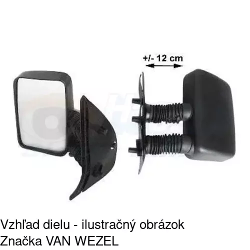 Vonkajšie zrkadlo 5702511M /POLCAR/ - obr. 4