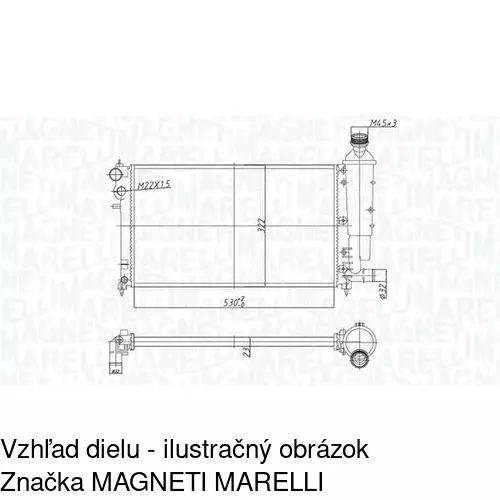 Chladiče vody POLCAR 5706085X