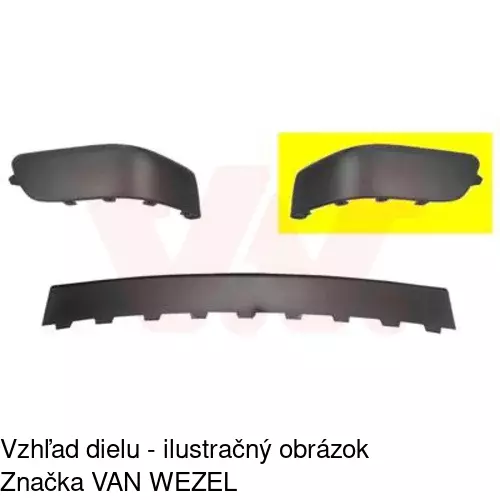 Lišta nárazníka 571096-8 /POLCAR/