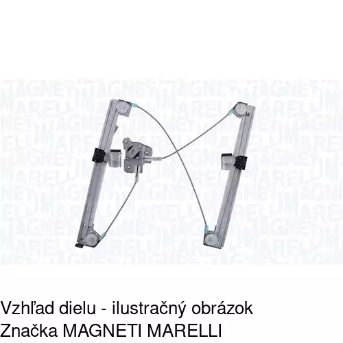 Mechanizmus sťahovania okna elektrický bez motora 5710PSG9 /POLCAR/ - obr. 1