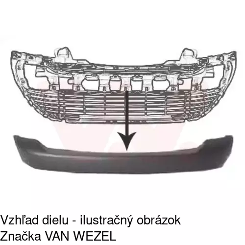 Lišta nárazníka 57120715 /POLCAR/ - obr. 1