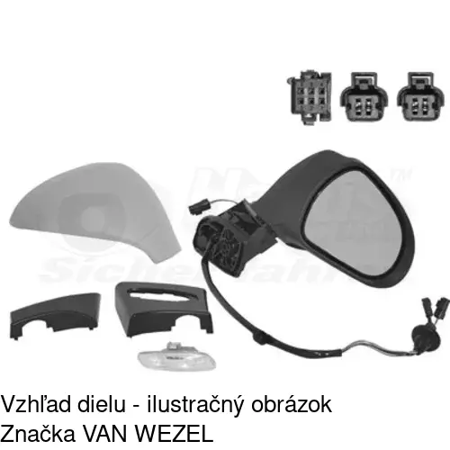 Vonkajšie zrkadlo 5712524E /POLCAR/ - obr. 3