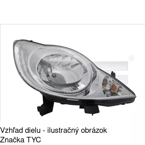 Hlavný reflektor 571609-V /POLCAR/ - obr. 2