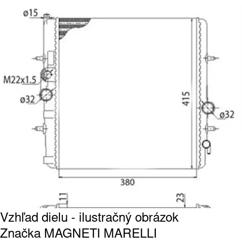 Chladiče vody 572308-1 /POLCAR/ - obr. 2