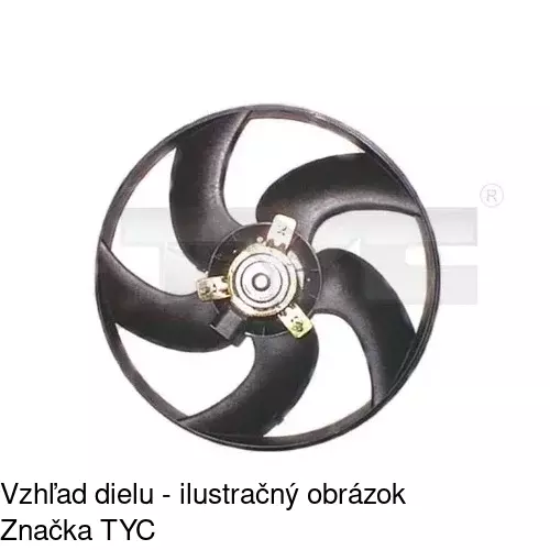 Ventilátor bez krytu / podpery 572323U2 /POLCAR/ - obr. 3
