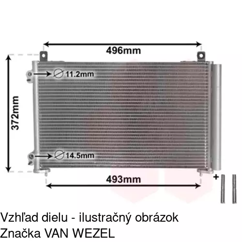 Chladiče klimatizácie 5723K84X /POLCAR/ - obr. 2