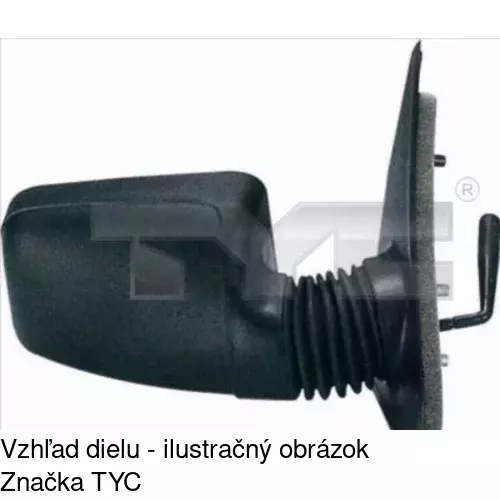 Vonkajšie zrkadlo 5745512E /POLCAR/ - obr. 3