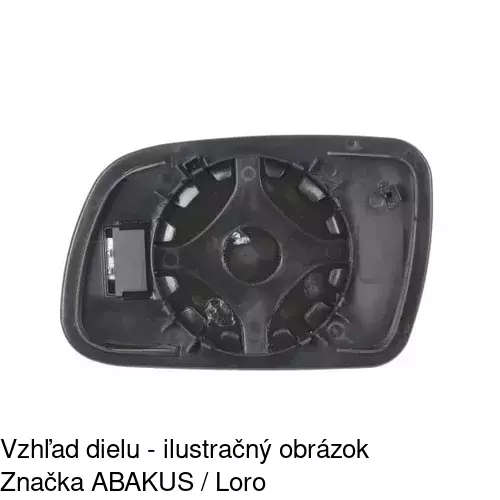 Sklo vonkajšieho zrkadla s držiakom 5748551M /POLCAR/ - obr. 4