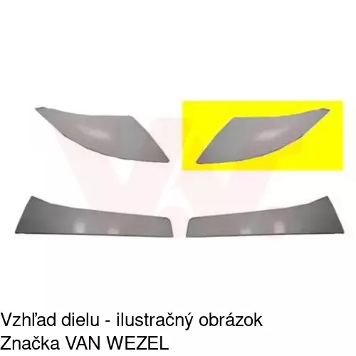 Lišta nad svetlom 577006-3 /POLCAR/ - obr. 1