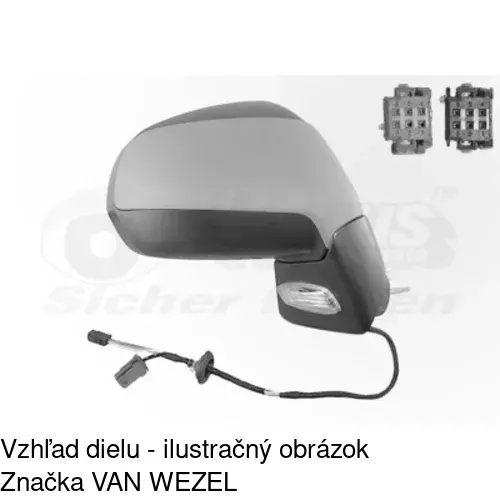 Vonkajšie zrkadlo 5780524M /POLCAR/ - obr. 4