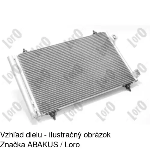 Chladiče klimatizácie 5787K8C4S /POLCAR/ - obr. 2