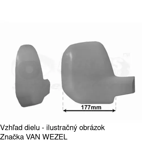 Rám vonkajšieho zrkadla 579257PE /POLCAR/ - obr. 5