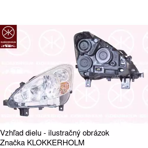Hlavný reflektor 57U1100E /POLCAR/ - obr. 1
