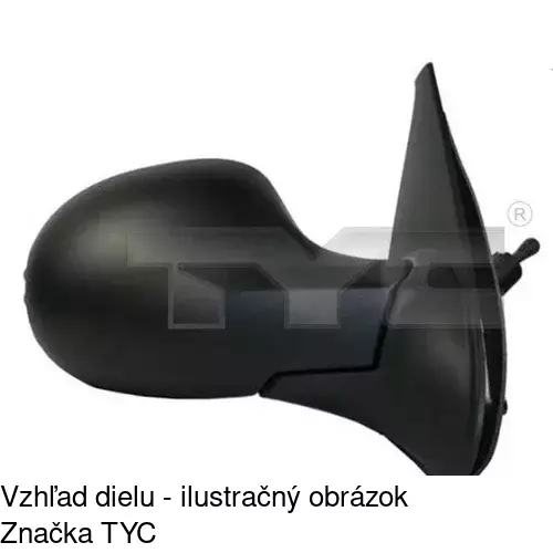 Vonkajšie zrkadlo 6001511S /POLCAR/ - obr. 5