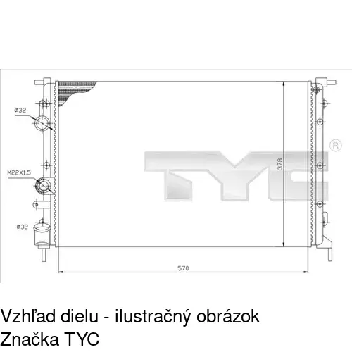 Chladiče vody 600708-4 /POLCAR/