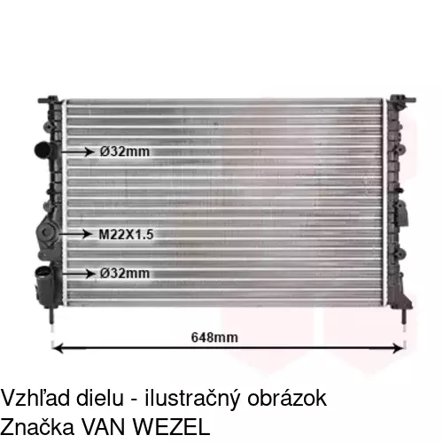 Chladiče vody 600708A4 /POLCAR/ - obr. 5