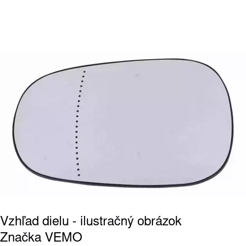 Sklo vonkajšieho zrkadla s držiakom 6007546M /POLCAR/ - obr. 4