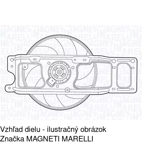 Ventilátor bez krytu / podpery 601123U2 /POLCAR/ - obr. 3