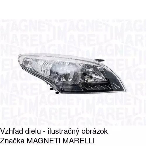 Hlavný reflektor 6014105E /POLCAR/ - obr. 1