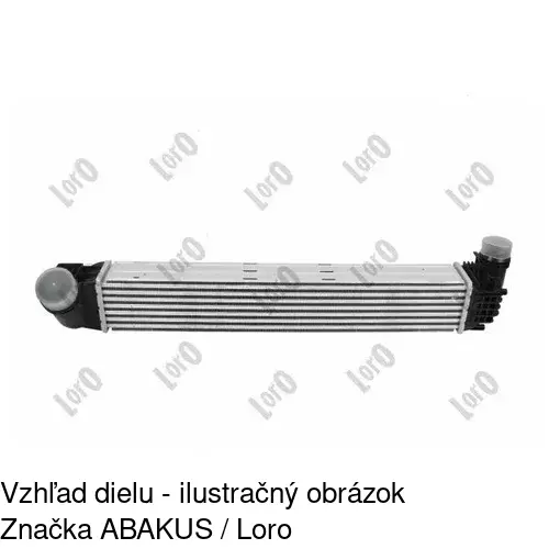 Chladiče vzduchu (Intercoolery) 6014J81X /POLCAR/ - obr. 1
