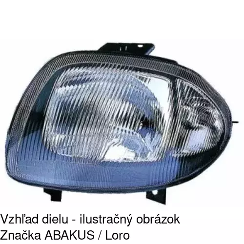 Hlavný reflektor 601510-H /POLCAR/ - obr. 3