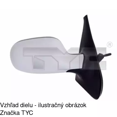 Vonkajšie zrkadlo 6015524M /POLCAR/ - obr. 1