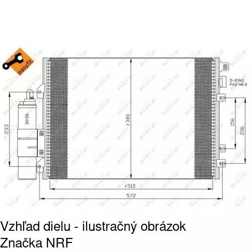 Chladiče klimatizácie 6015K8C2S /POLCAR/ - obr. 1