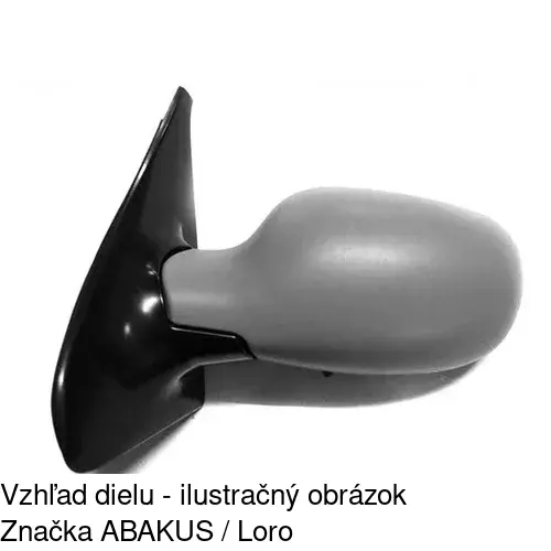 Vonkajšie zrkadlo 6016512E /POLCAR/ - obr. 3