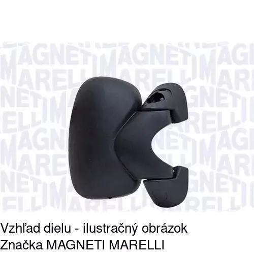 Sklo vonkajšieho zrkadla s držiakom 6026545E /POLCAR/ - obr. 2