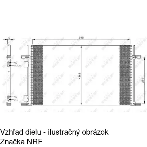 Chladiče klimatizácie 6032K8C2S /POLCAR/ - obr. 3