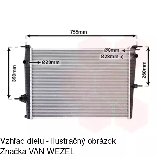 Chladiče vody 6035081X /POLCAR/ - obr. 4