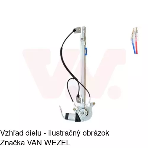 Elektrický mechanizmus okna dverí 6037PSE8 /POLCAR/ - obr. 1
