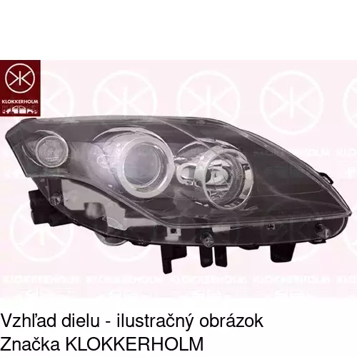 Hlavný reflektor 6039095E /POLCAR/ - obr. 1