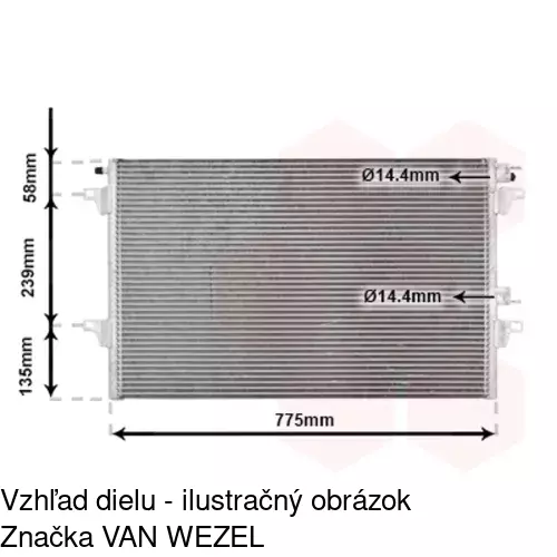 Chladiče klimatizácie 6052K8C1 /POLCAR/ - obr. 3