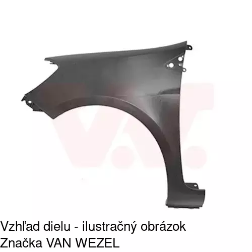 Predný blatník 605501-J /POLCAR/ - obr. 2