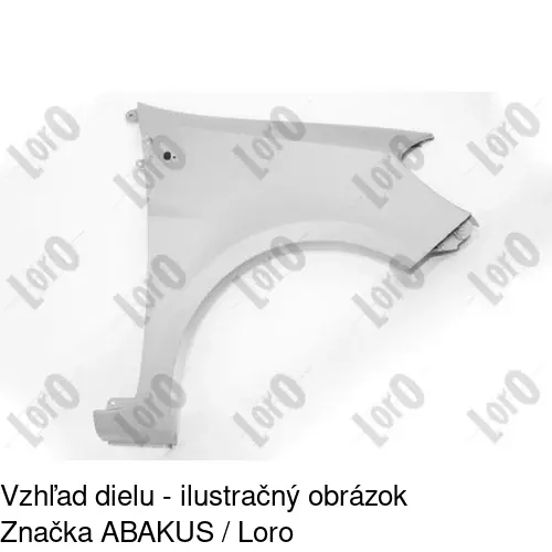 Predný blatník 605502-J /POLCAR/ - obr. 1