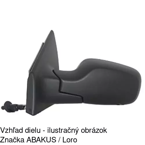 Vonkajšie zrkadlo 6055512M /POLCAR/ - obr. 3