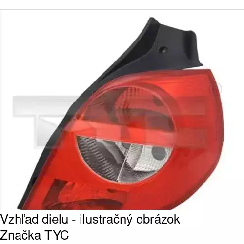 Zadné svetlo POLCAR 6055870E