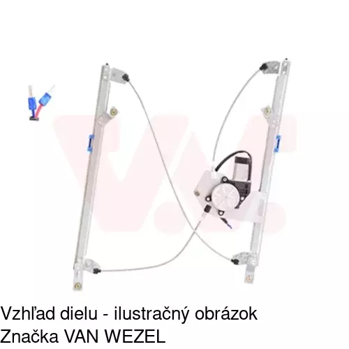 Elektrický mechanizmus okna dverí 6055PSE2 /POLCAR/ - obr. 4