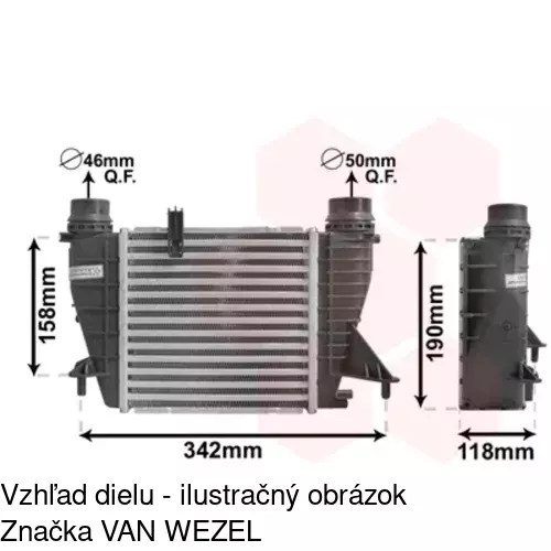 Chladiče vzduchu (Intercoolery) 6058J81X /POLCAR/ - obr. 1