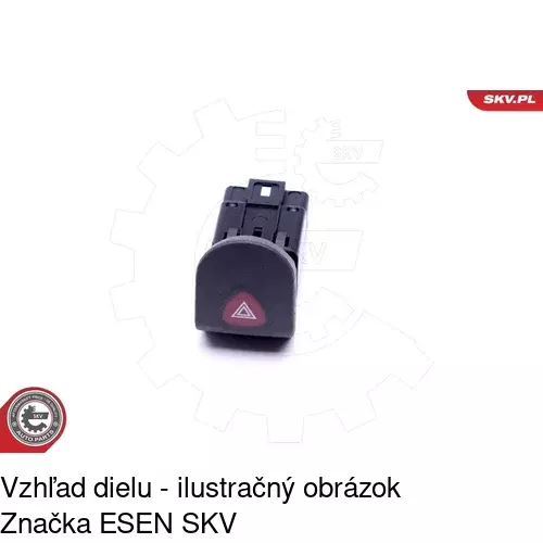 Spínač núdzových svetiel 6060P-30 /POLCAR/ - obr. 2