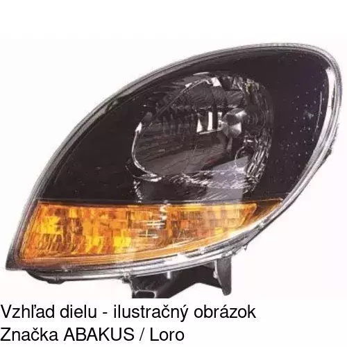 Hlavný reflektor 6061097E /POLCAR/ - obr. 2