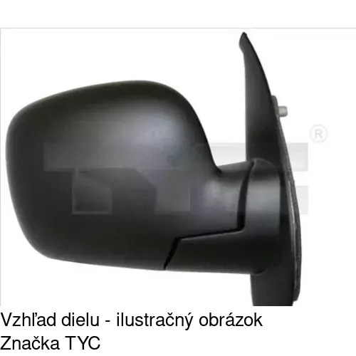 Vonkajšie zrkadlo 606251-M /POLCAR/ - obr. 2