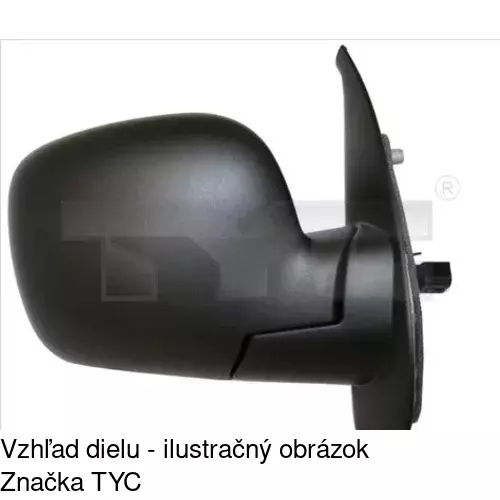 Vonkajšie zrkadlo 606252-M /POLCAR/ - obr. 3