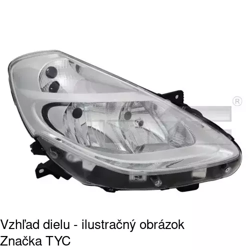 Hlavný reflektor POLCAR 606410-E