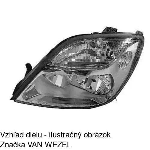 Hlavný reflektor 607010-E /POLCAR/ - obr. 3