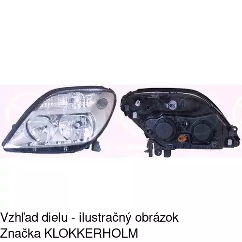 Hlavný reflektor 6070100E /POLCAR/ - obr. 1