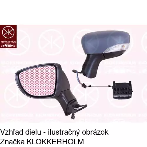 Rám vonkajšieho zrkadla 60B155PM /POLCAR/ - obr. 3