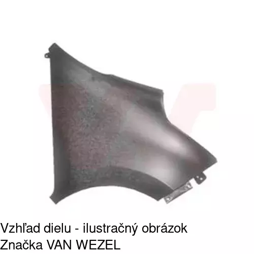 Predný blatník 60N102 /POLCAR/ - obr. 2