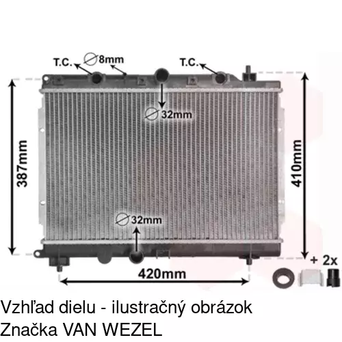Chladiče vody 634008-3 /POLCAR/ - obr. 2